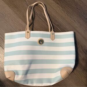 Spartina 449 Blue and White Striped Tote